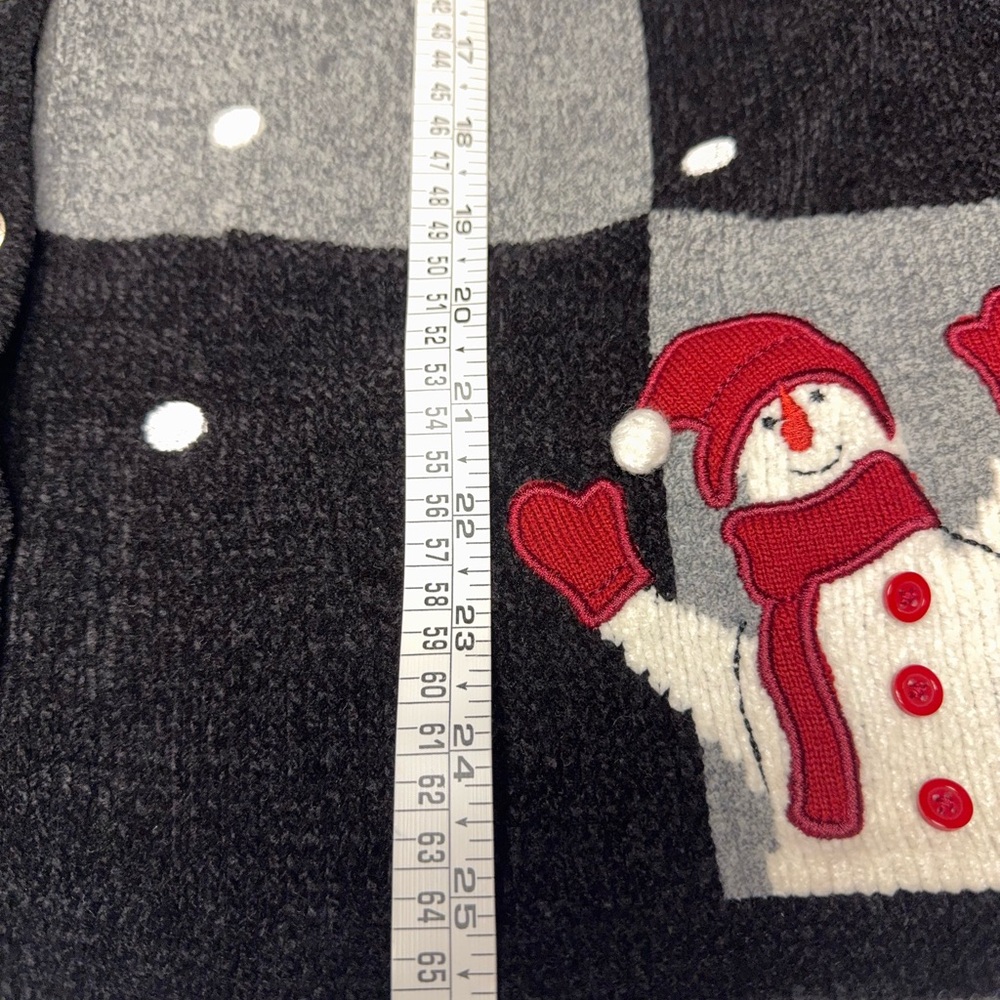 CJ Banks Christmas Snowman Sweater‎ vintage 1x - Picture 8 of 8
